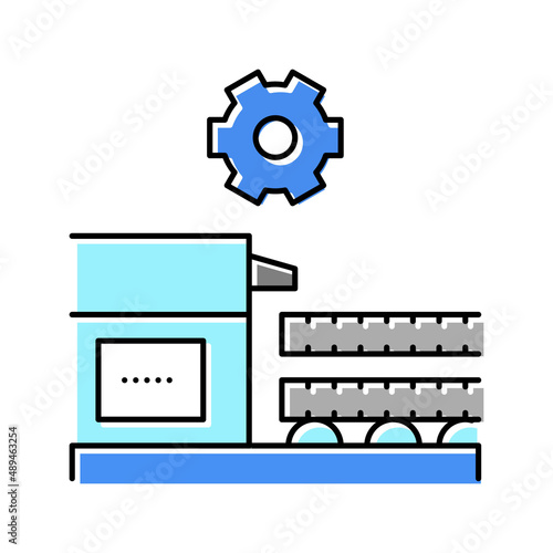 production rebar color icon vector illustration