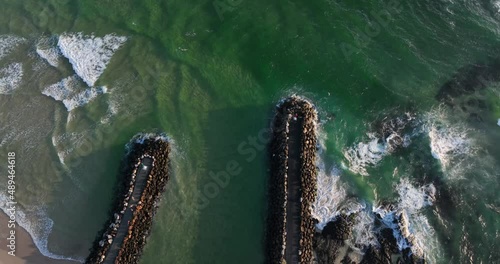 Cudgen Creek Kingscliff rosk sea walls
