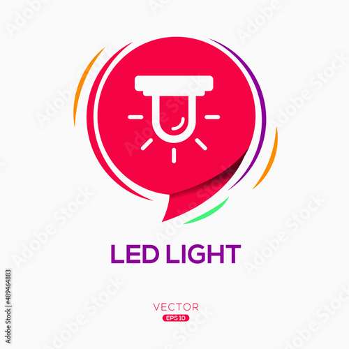 Creative (LED Light) Icon ,Vector sign. photo