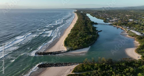 Mooball Creek mouth at Pottsville