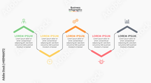 Business infographic timeline icons designed for abstract background template milestone element modern diagram process technology digital marketing data presentation chart Vector