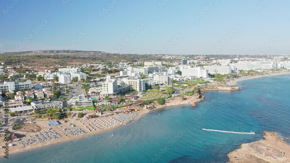 Cyprus, beautiful views of the beaches of Cyprus, Mediterranean Sea, aerial view Cyprus, beautiful views of the beaches of Cyprus, Mediterranean Sea, aerial view