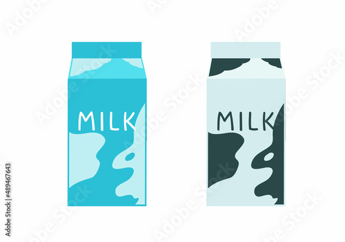 牛乳パック　正面　500ml　線無し