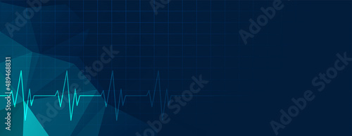 blue medical banner healthcare design