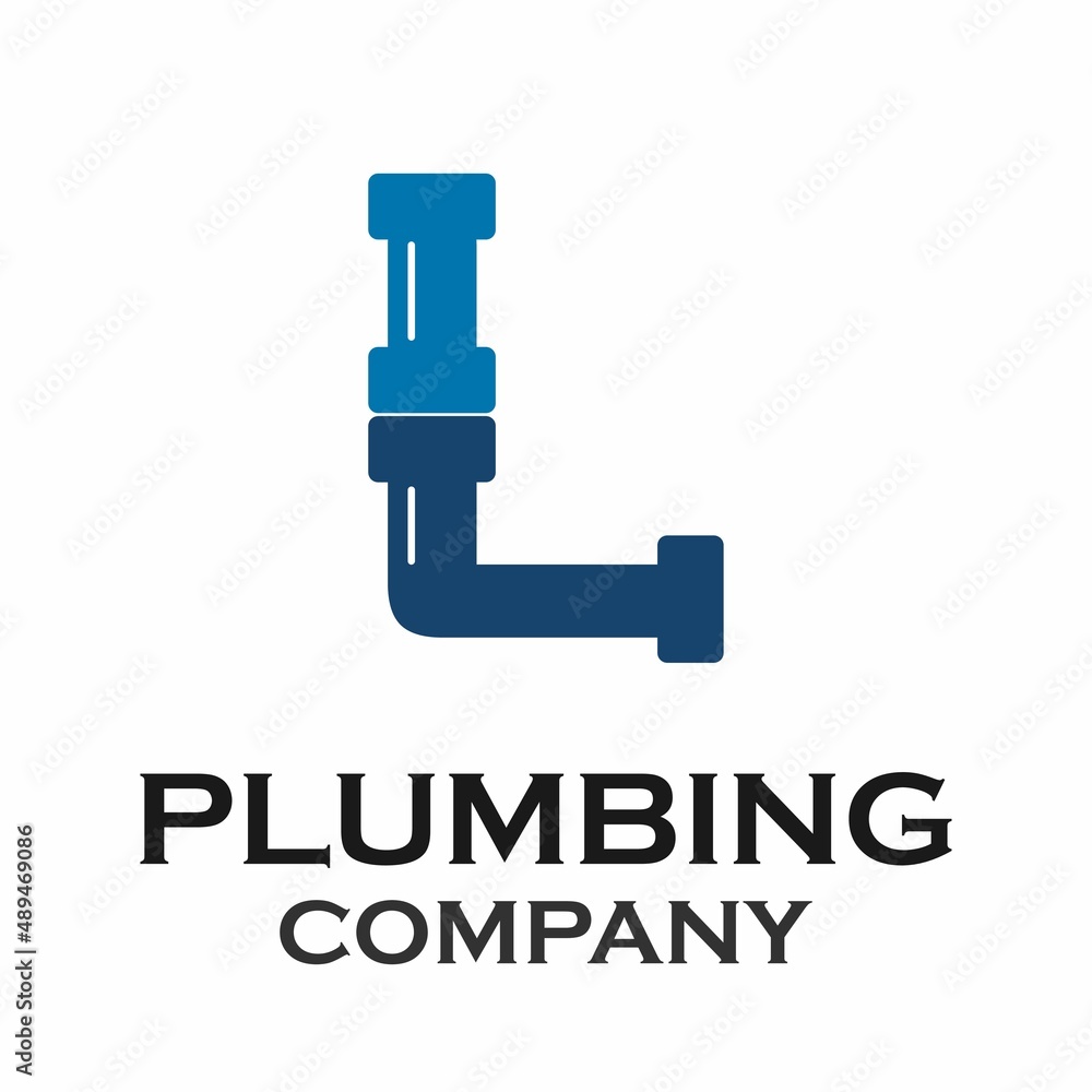 Letter l with plumbing logo template illustration Letter l with plumbing logo template illustration