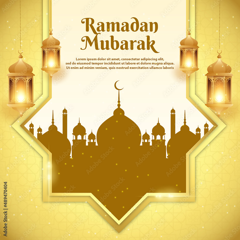 Realistic Ramadan Mubarak Card