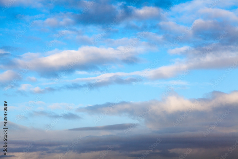 Cloudy Blue Sky Weather Landscape abstract Background Texture