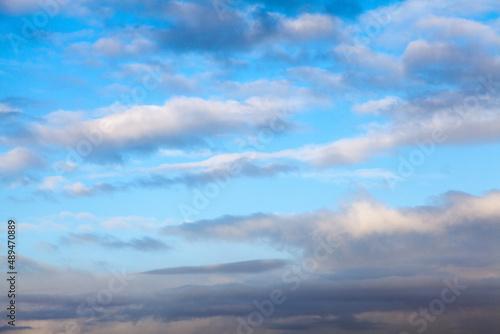 Cloudy Blue Sky Weather Landscape abstract Background Texture