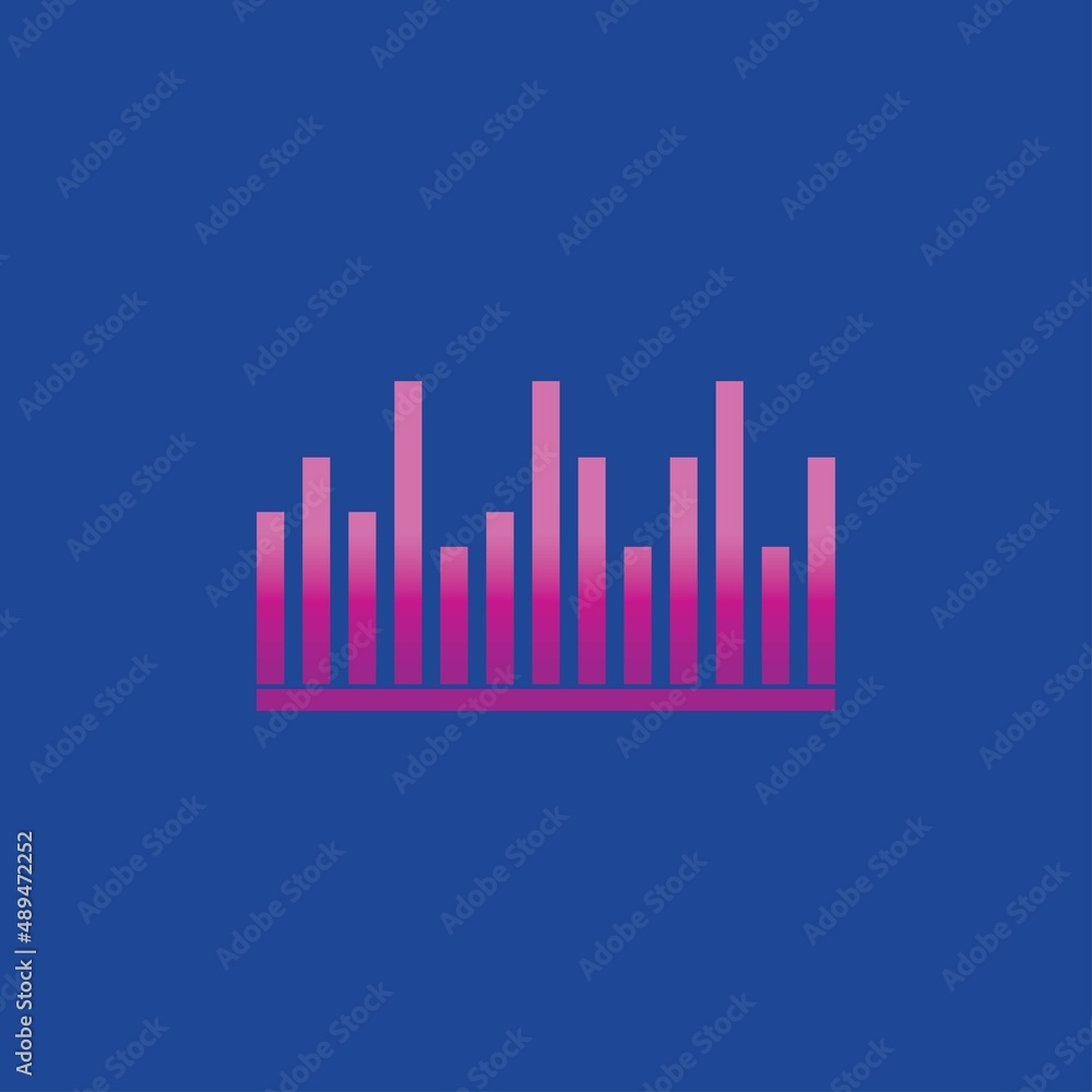 Sound waves vector illustration design template Sound waves vector illustration design template