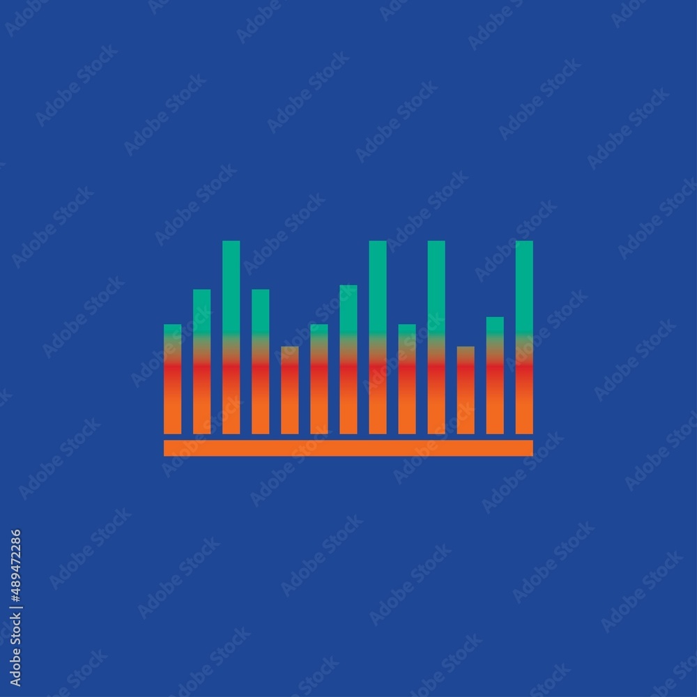 Sound waves vector illustration design template Sound waves vector illustration design template