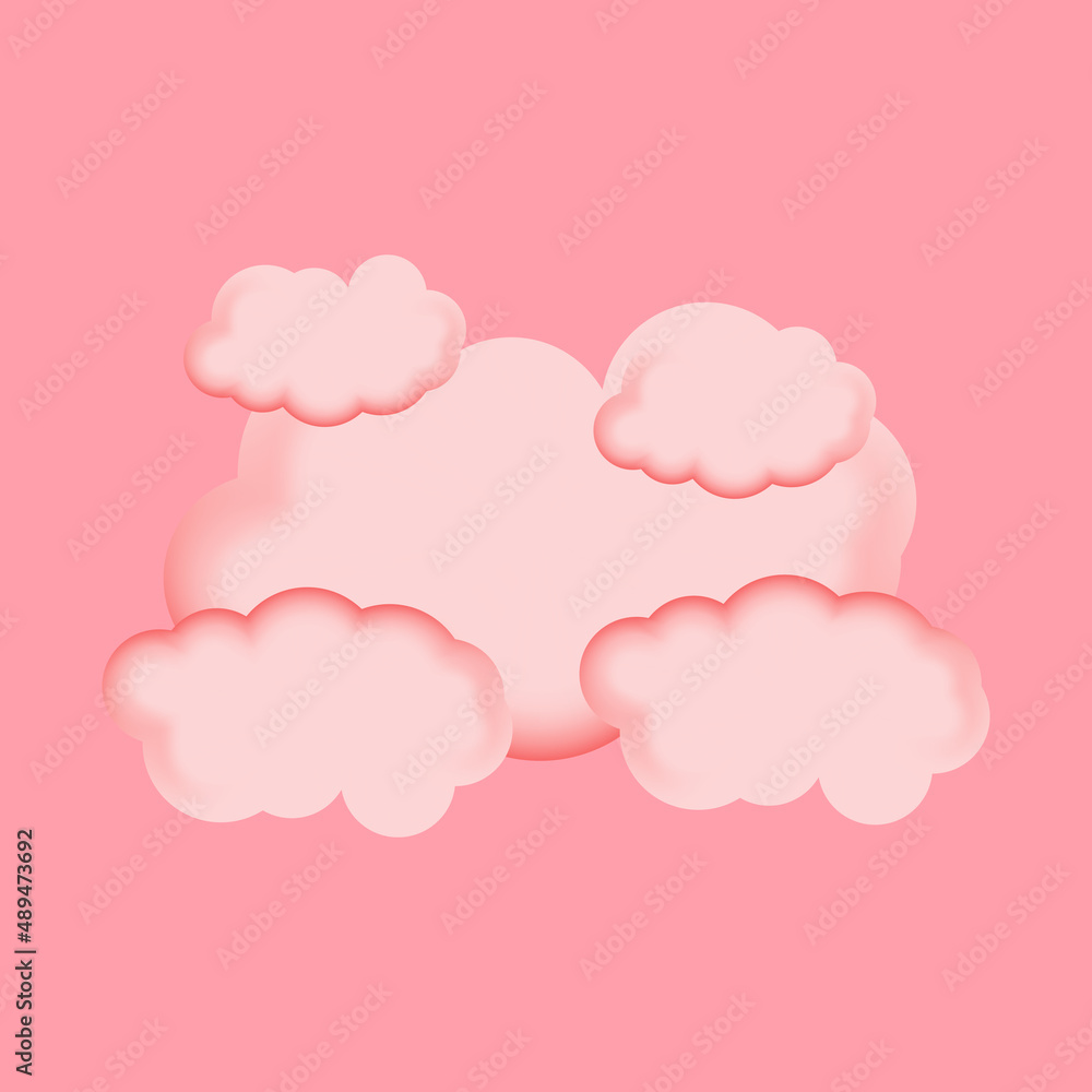 cute cloud icon vector file