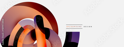 Circle abstract background. Vector illustration for wallpaper banner background card or landing page