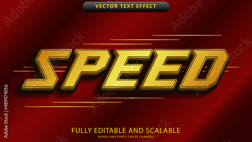 speed text effect editable eps file