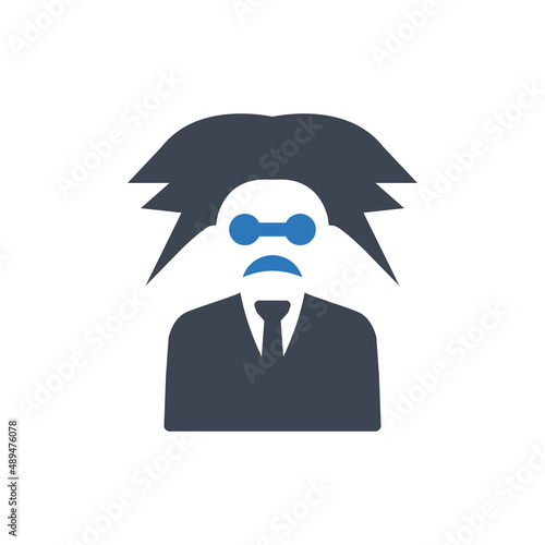Scientist professor icon