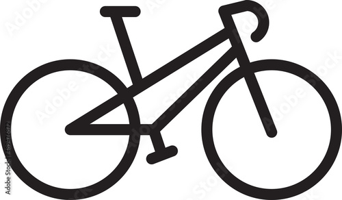 bicycle line icon, editable stroke and color.