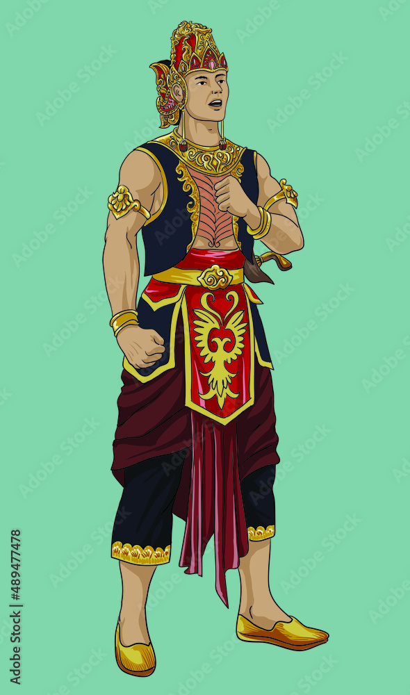 Drawing Rama, Ramayana puppet character,fowerful, art.illustration, vector