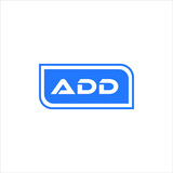 ADD letter logo abstract design. ADD unique design, ADD letter logo design on white background.
ADD creative initials letter logo concept.  