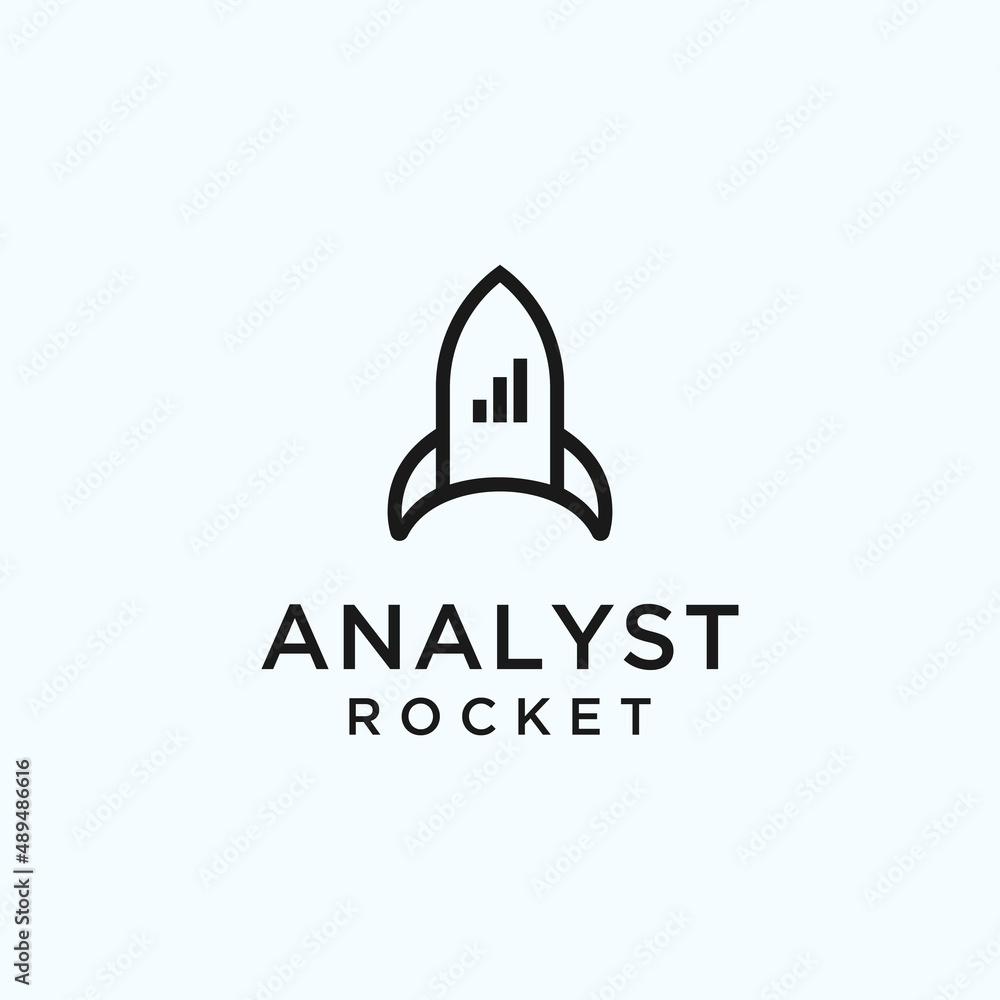 rocket data logo. analyst logo