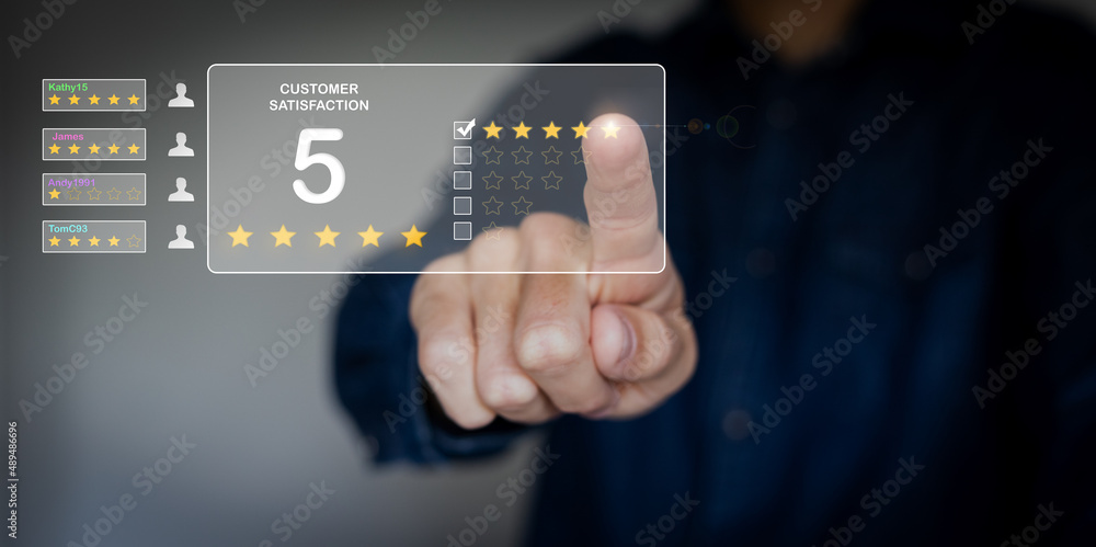 The best excellent business services rating customer experience concept The best excellent business services rating customer experience concept
