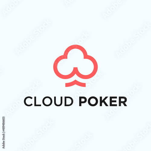 cloud poker logo. casino logo