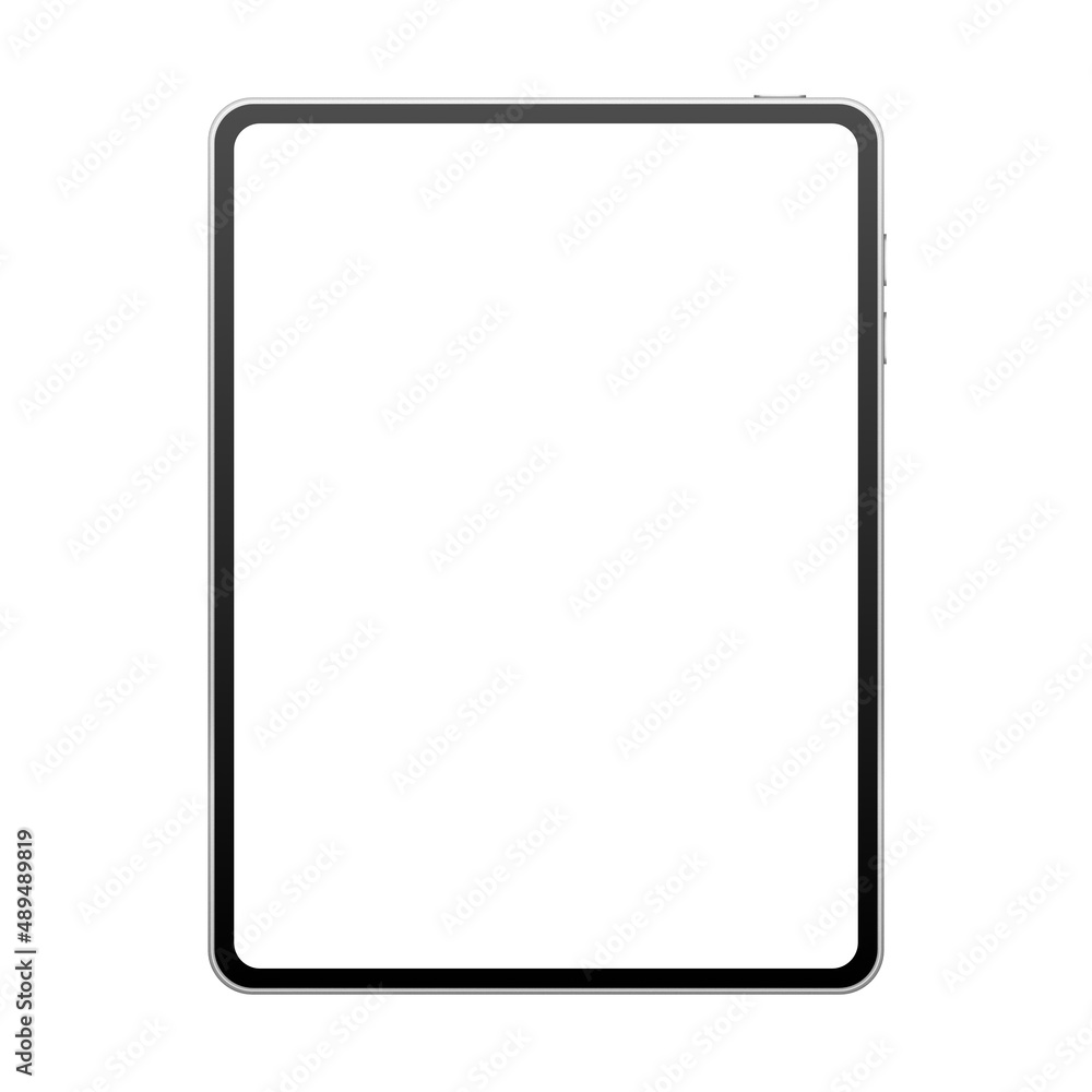 白背景のタブレットのイラスト 白背景のタブレットのイラスト