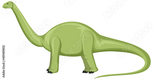 Aptosaurus dinosaur on white background