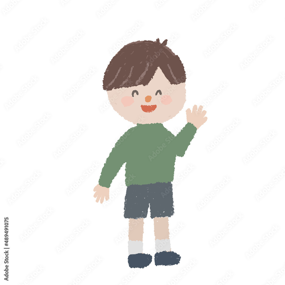 男の子の全身イラスト 男の子の全身イラスト