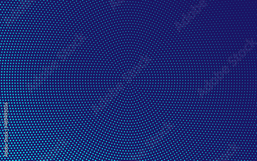 Abstract Modern Background with Halftone Element and Dark Light Blue Color