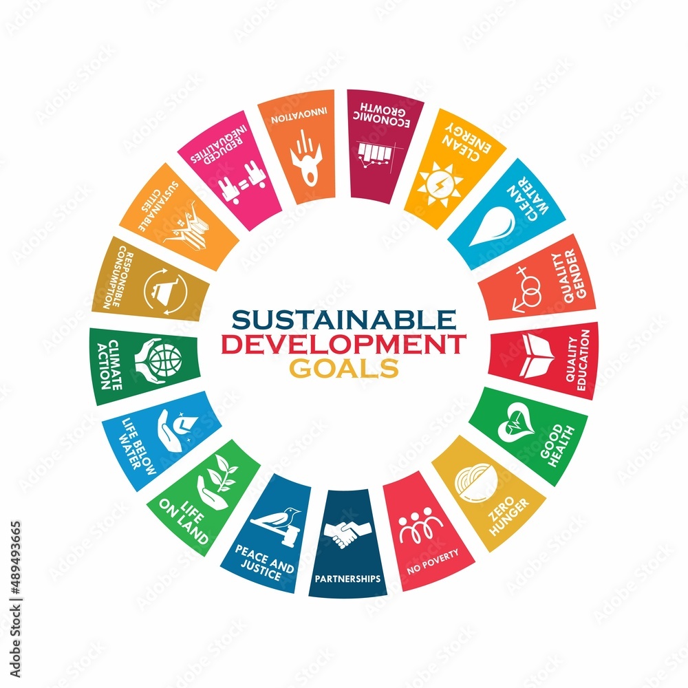 17 sustainable development goals symbol. suitable for your business ...