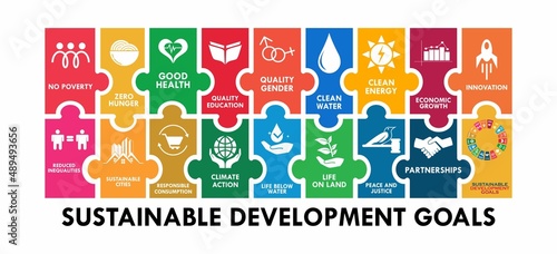 17 sustainable development goals symbol. suitable for your business photo