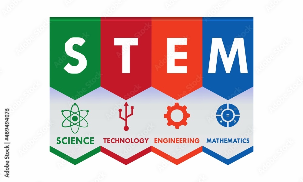 STEM - science, technology, engineering and mathematics. education vector illustration STEM - science, technology, engineering and mathematics. education vector illustration