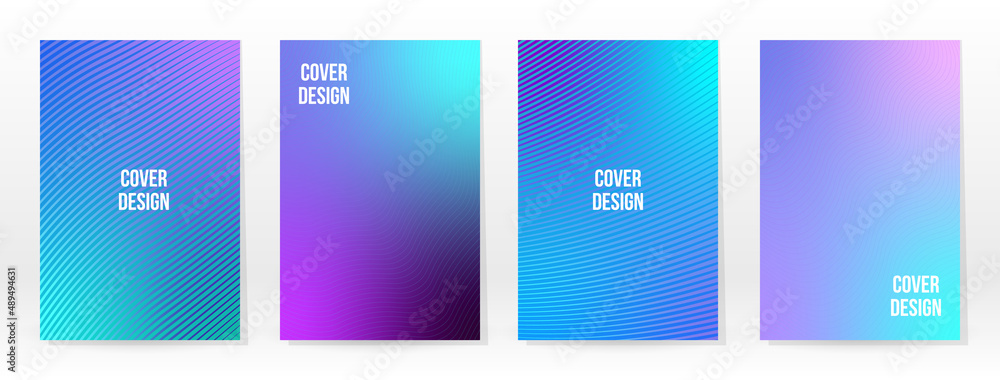 Minimal Poster. Pastel Soft. Blue Gradient Set. Minimal Poster. Pastel Soft. Blue Gradient Set.