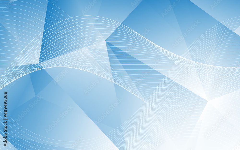 Abstract Modern Background with Lowpoly and Lines Wave Element and White Blue Gradient Color Abstract Modern Background with Lowpoly and Lines Wave Element and White Blue Gradient Color