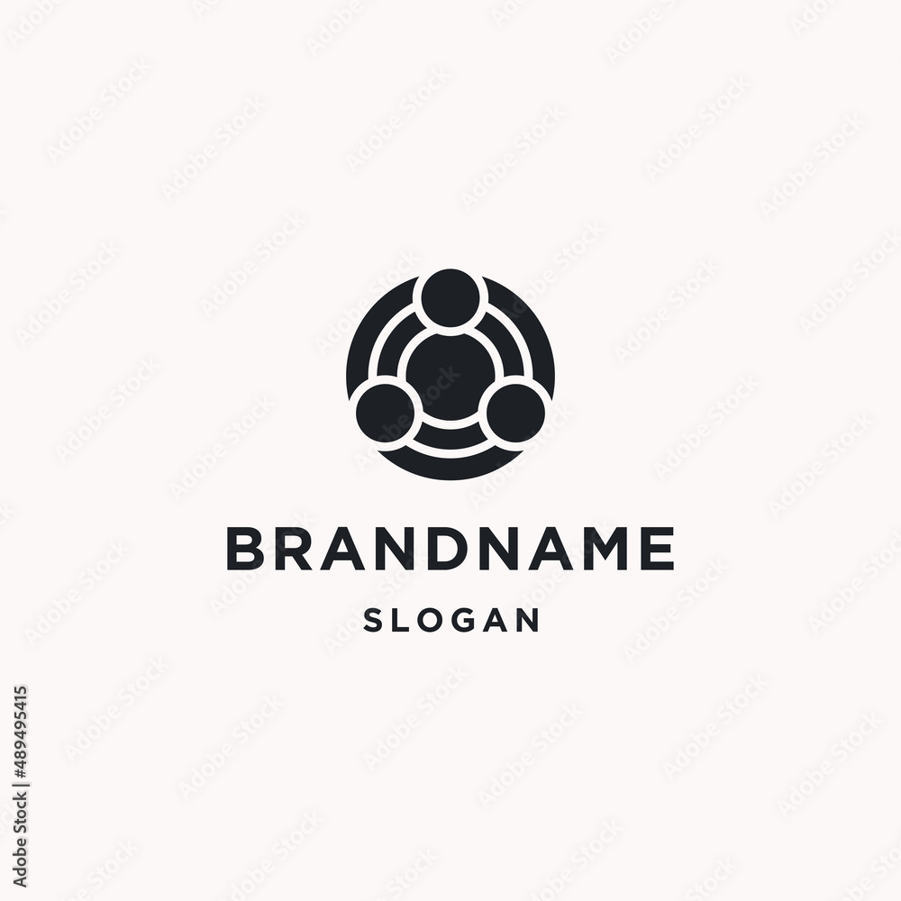 Circle abstract logo icon design template Circle abstract logo icon design template