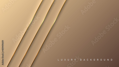 Rose luxury background with gold elements, paper concept design