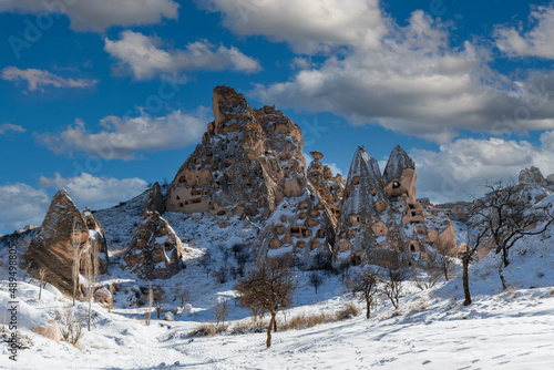 Fototapeta Naklejka Na Ścianę i Meble -  Cappadocia Region winter view in Turkey