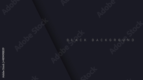 Black luxury background with shadow elements, paper concept