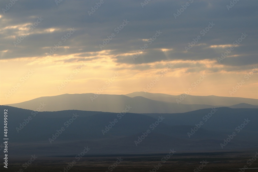 Sunrise at ngorongoro Crater