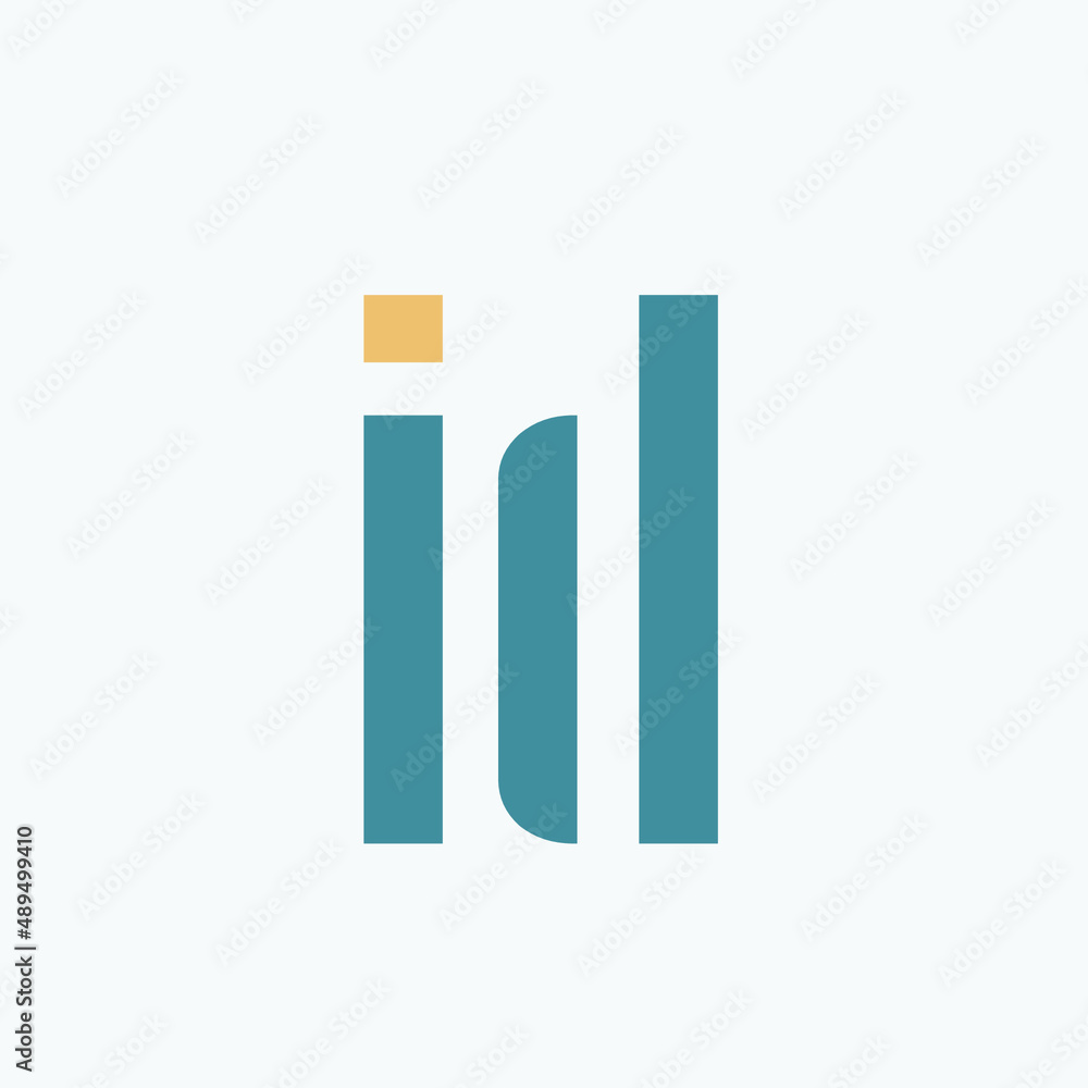 ID monogram logo.Letter d, letter d typographic icon.Lettering sign isolated on light background.Alphabet initials.Modern, design, geometric, web, tech style characters. ID monogram logo.Letter d, letter d typographic icon.Lettering sign isolated on light background.Alphabet initials.Modern, design, geometric, web, tech style characters.