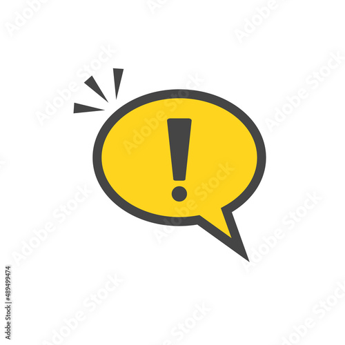Pop-up attention balloons. Warnings and instructions. Vectors.