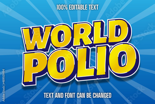 Post day Editable Text Effect Comic Style