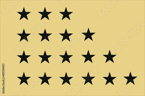 black and white stars