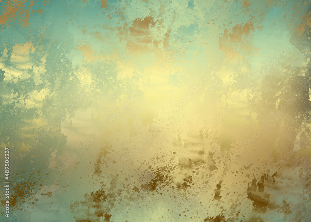 Obraz premium Golden Abstract decorative paper texture background for artwork - Illustration