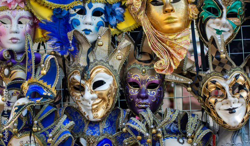 the colors and fantasies of the carnival in the world