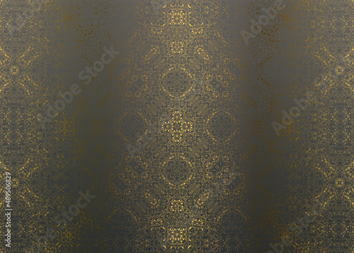 Golden Abstract  decorative paper texture  background  for  artwork  - Illustration
