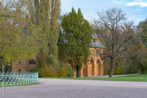 Historic riding house in the park on the Ilm, Thuringia, Germany photo