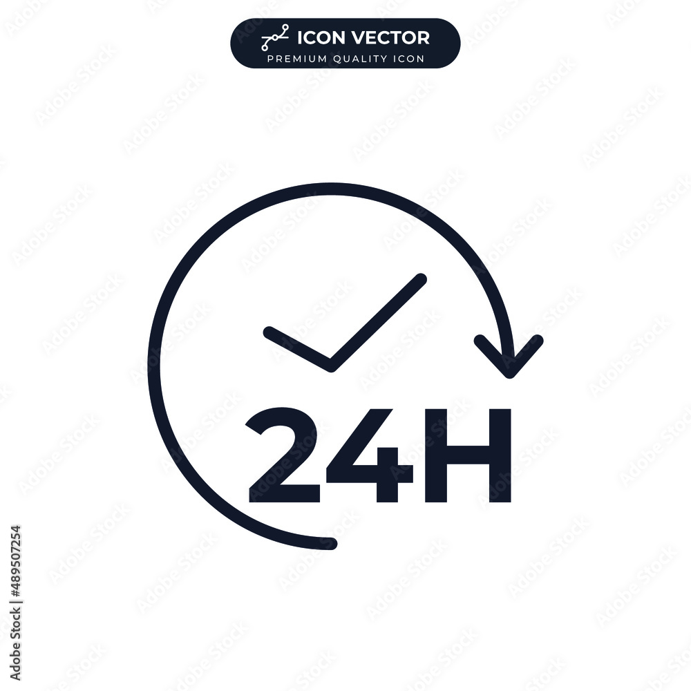24 hours icon symbol template for graphic and web design collection logo vector illustration 24 hours icon symbol template for graphic and web design collection logo vector illustration