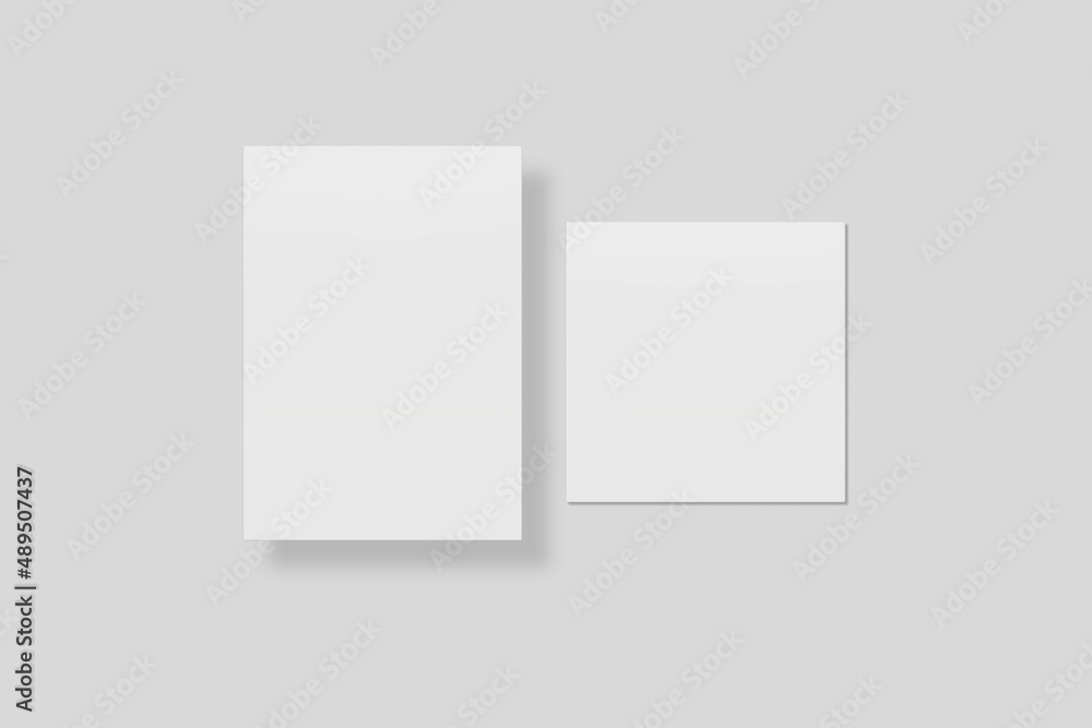 Blank paper for mockup. 3D Render.
Blank paper for mockup. 3D Render.