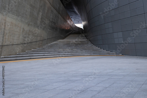 Concrete stairway photo
