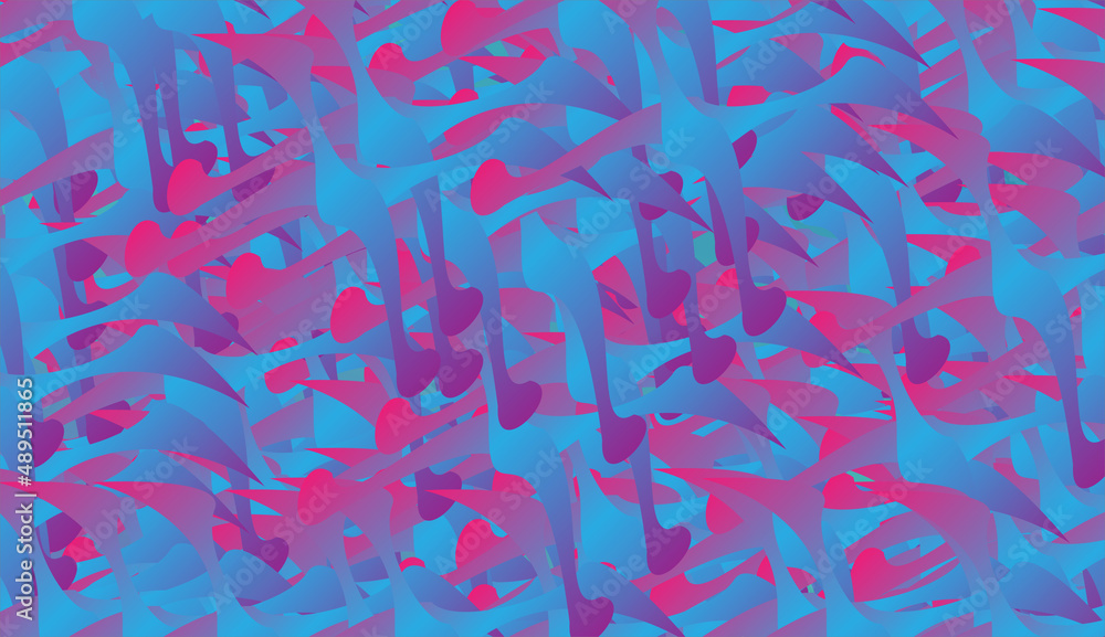 Abstract background with blue and pink gradient colors. Vector illustration